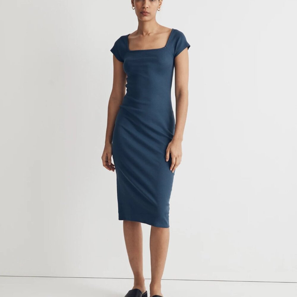 Madewell Brightside Bodycon Midi Dress